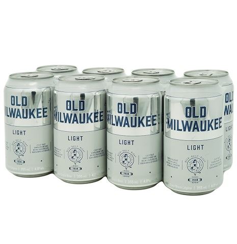 old milwaukee light 355 ml - 8 cansCochrane Liquor Delivery