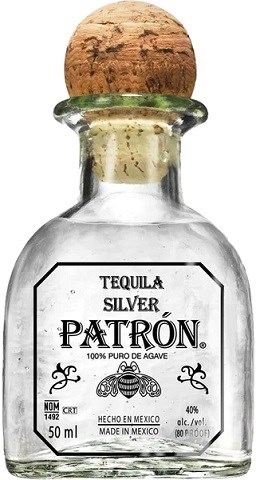 patron silver 50 ml single bottleCochrane Liquor Delivery