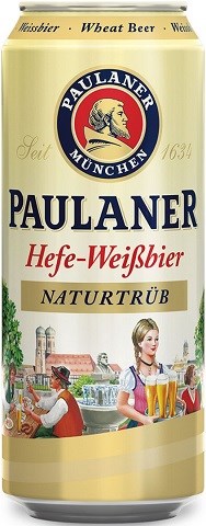 paulaner hefe weissbier 500 ml single canCochrane Liquor Delivery