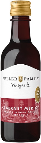 peller family vineyards cabernet merlot 200 ml single bottleCochrane Liquor Delivery