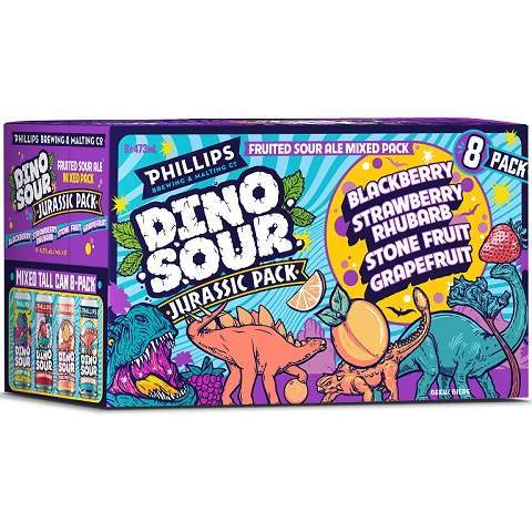phillips dinosour jurassic mix pack 473 ml - 8 cansCochrane Liquor Delivery