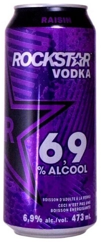 rockstar vodka grape 473 ml single canCochrane Liquor Delivery