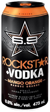 rockstar vodka mango orange 473 ml single canCochrane Liquor Delivery