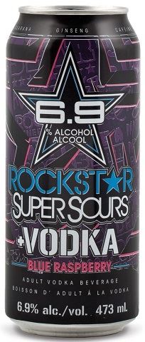 rockstar vodka super sours blue raspberry 473 ml single canCochrane Liquor Delivery