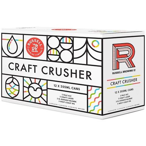 russell craft crusher mixed pack 355 ml - 12 cansCochrane Liquor Delivery