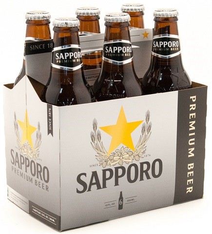 sapporo 355 ml - 6 bottlesCochrane Liquor Delivery