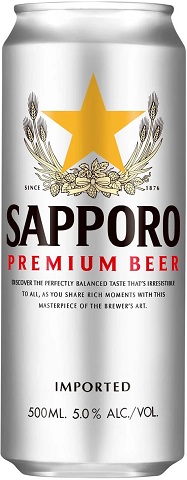 sapporo 500 ml single canCochrane Liquor Delivery