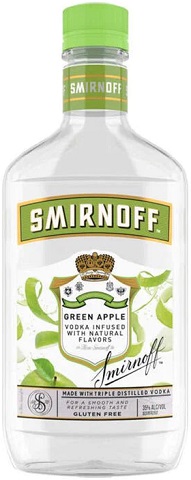 smirnoff green apple twist vodka 375 ml single bottleCochrane Liquor Delivery