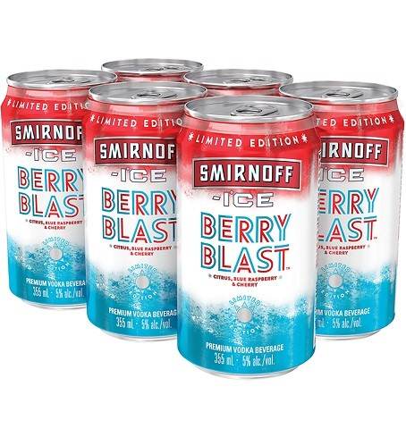 smirnoff ice berry blast 355 ml - 6 cansCochrane Liquor Delivery