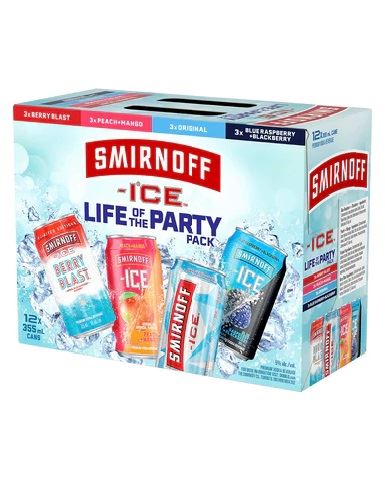 smirnoff ice life of the party pack 355 ml - 12 cansCochrane Liquor Delivery
