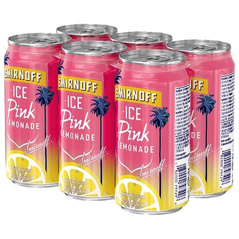 smirnoff ice smash pink lemonade 355 ml - 6 cansCochrane Liquor Delivery