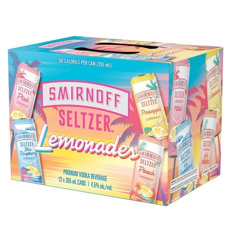 smirnoff seltzer lemonade variety pack 355 ml - 12 cansCochrane Liquor Delivery