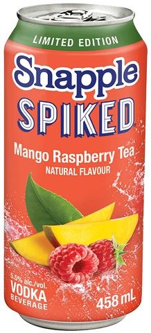 snapple spiked mango raspberry tea 458 ml single canCochrane Liquor Delivery