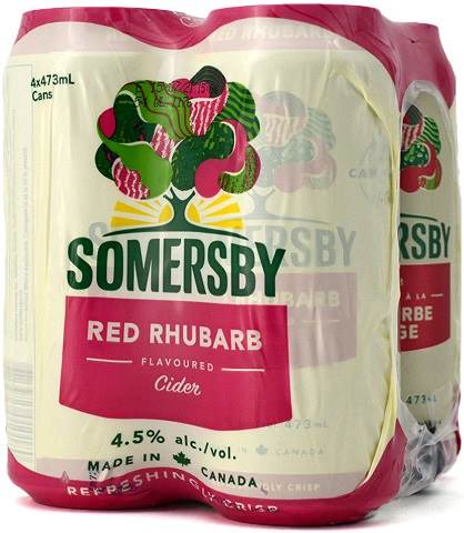 somersby red rhubarb cider 473 ml - 4 cansCochrane Liquor Delivery