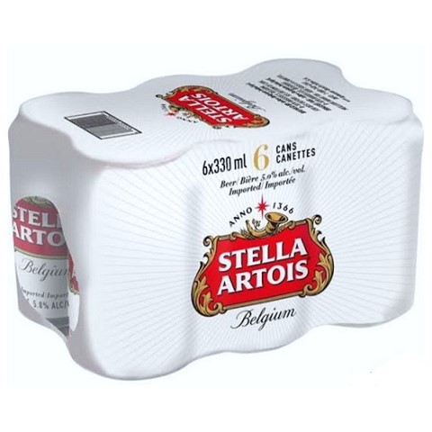 stella artois 330 ml - 6 cansCochrane Liquor Delivery