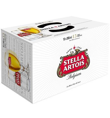 stella artois 355 ml - 15 cansCochrane Liquor Delivery