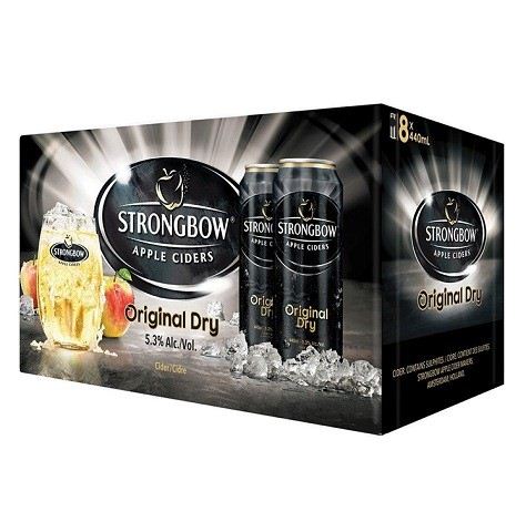 strongbow apple cider 440 ml - 8 cansCochrane Liquor Delivery