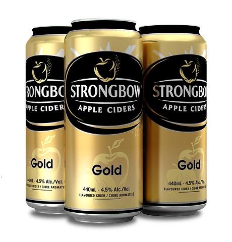 strongbow gold 440 ml - 4 cansCochrane Liquor Delivery