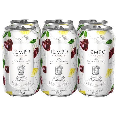 tempo gin smash blackcherry lemon 355 ml - 6 cansCochrane Liquor Delivery