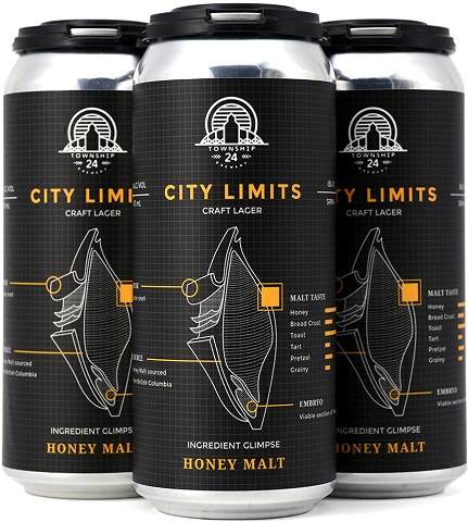township 24 city limits craft lager 473 ml - 4 cansCochrane Liquor Delivery