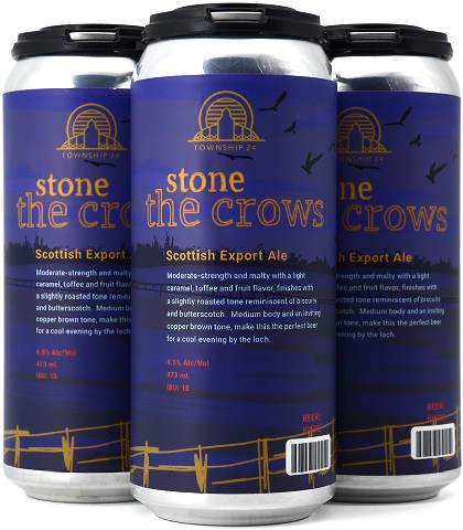 township 24 stone the crow scottish export ale 473 ml - 4 cansCochrane Liquor Delivery