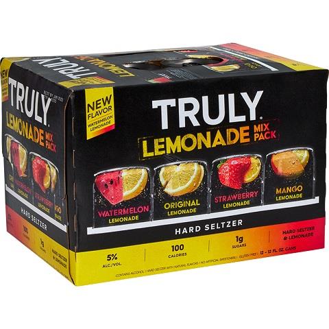 truly lemonade mix pack 355 ml - 12 cansCochrane Liquor Delivery