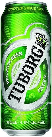 tuborg green 500 ml single canCochrane Liquor Delivery