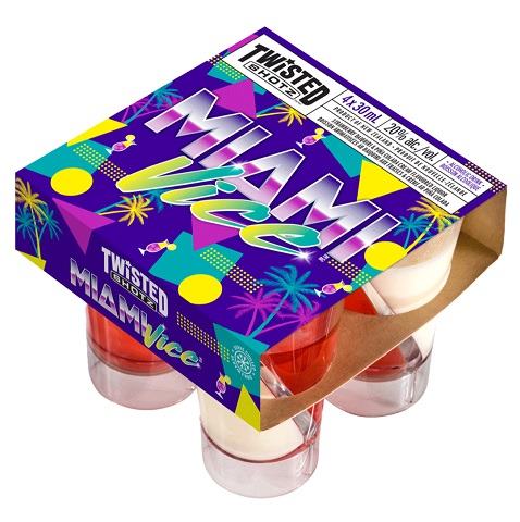 twisted shotz miami vice 30 ml 4 packCochrane Liquor Delivery