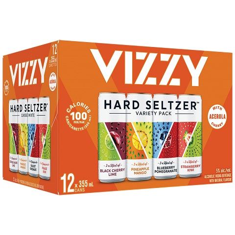 vizzy hard seltzer variety pack 355 ml - 12 cansCochrane Liquor Delivery