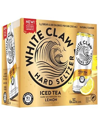 white claw iced tea lemon 355 ml - 6 cansCochrane Liquor Delivery