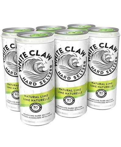 white claw natural lime 355 ml - 6 cansCochrane Liquor Delivery