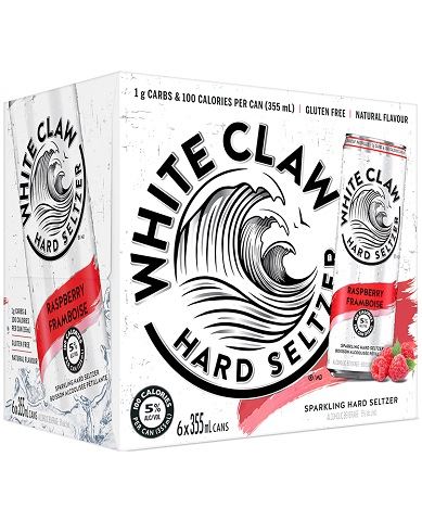 white claw raspberry 355 ml - 6 cansCochrane Liquor Delivery