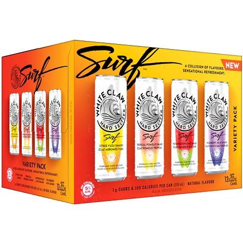 white claw surf variety pack 355 ml - 12 cansCochrane Liquor Delivery