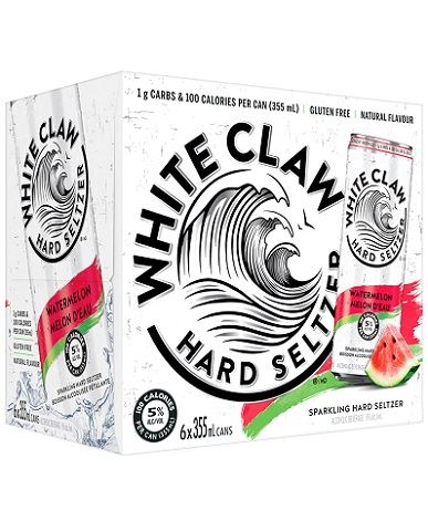 white claw watermelon 355 ml - 6 cansCochrane Liquor Delivery