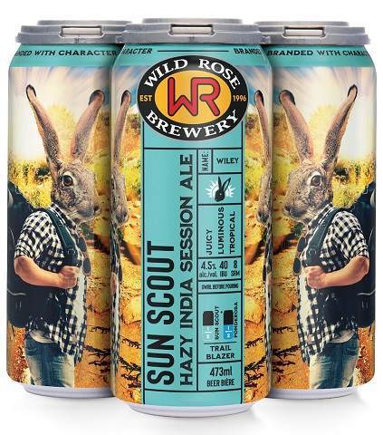 wild rose sun scout hazy ale 473 ml - 4 cansCochrane Liquor Delivery