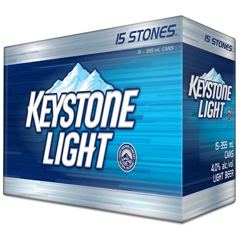 keystone light 355 ml - 15 cansCochrane Liquor Delivery